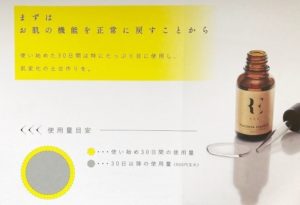 RE(アールイー）プラセンタ美容液の使用量